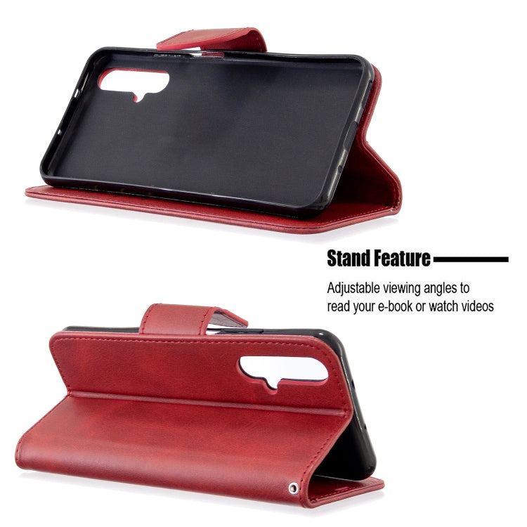 For Huawei Honor 20S Retro Lambskin Texture Pure Color Horizontal Flip PU Leather Case with Holder & Card Slots & Wallet & Lanyard