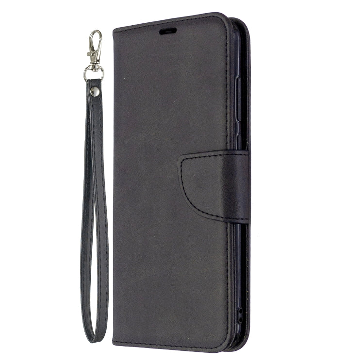 For Galaxy A11 Retro Lambskin Texture Pure Color Horizontal Flip PU Leather Case with Holder & Card Slots & Wallet & Lanyard