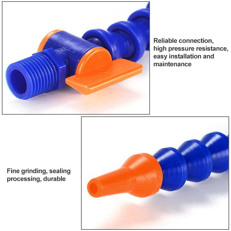 3/8 inch 40cm Adjustable Plastic Flexible Water Oil Cooling Hose Without Switch