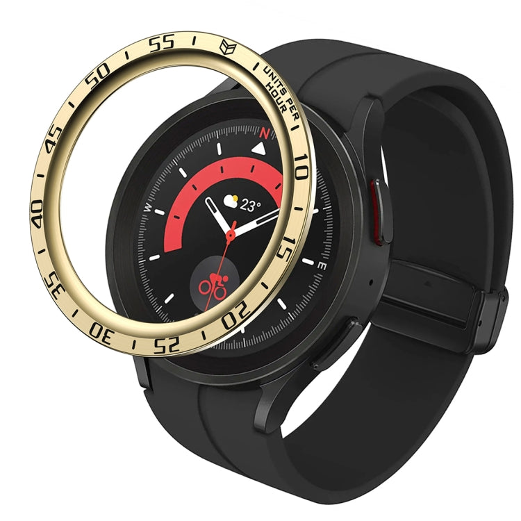 For Samsung Galaxy Watch5 Pro 45mm A Style Dial Steel Protective Frame