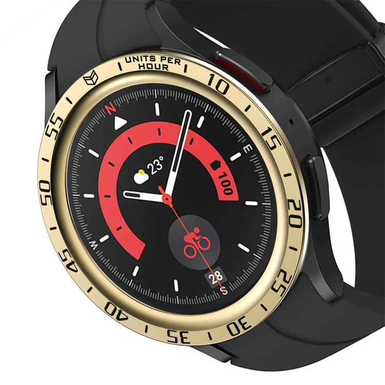 For Samsung Galaxy Watch5 Pro 45mm A Style Dial Steel Protective Frame