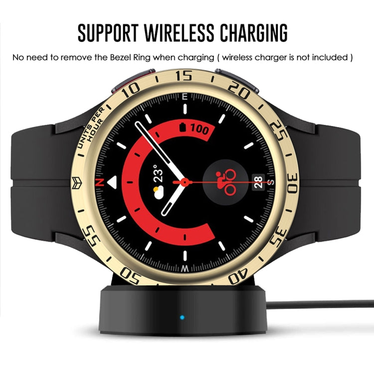 For Samsung Galaxy Watch5 Pro 45mm A Style Dial Steel Protective Frame