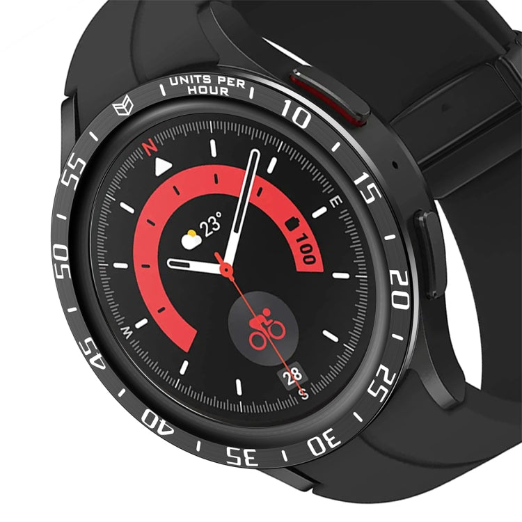 For Samsung Galaxy Watch5 Pro 45mm A Style Dial Steel Protective Frame