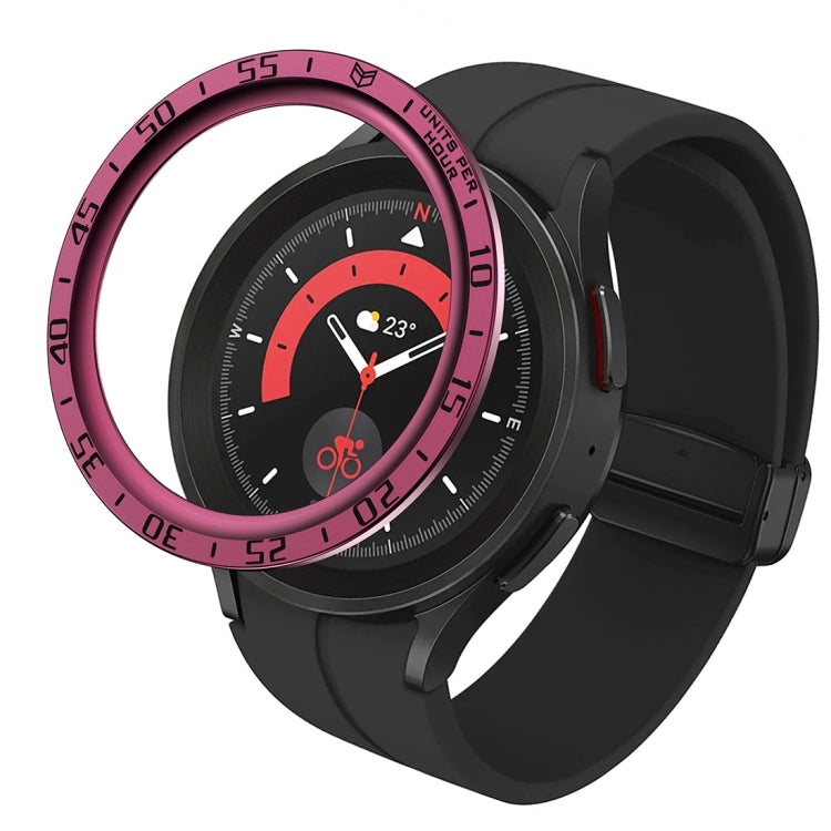 For Samsung Galaxy Watch5 Pro 45mm A Style Dial Steel Protective Frame