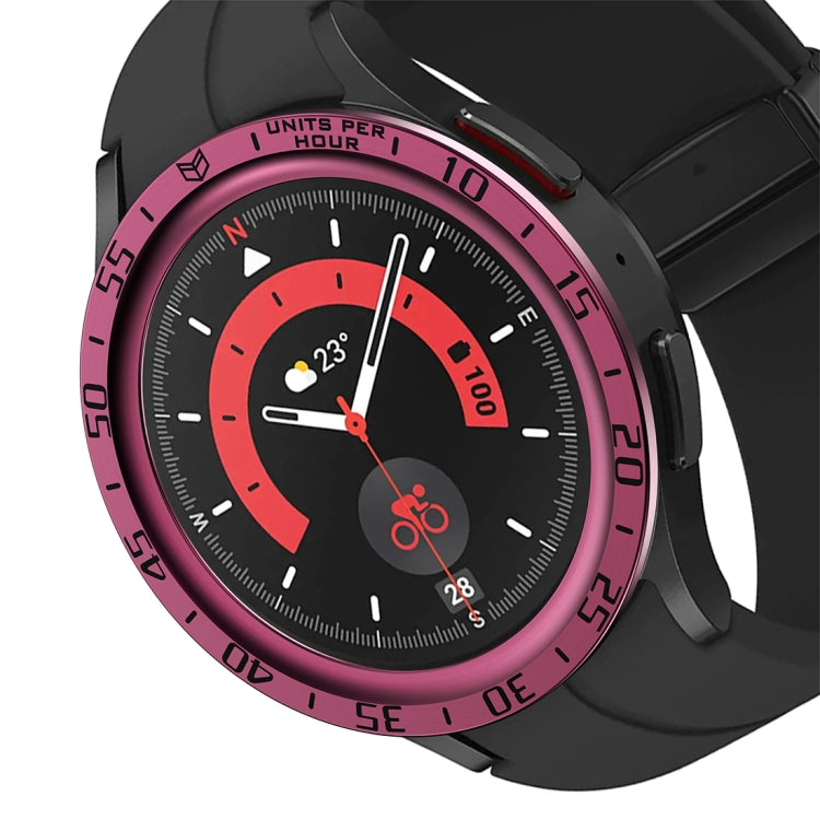 For Samsung Galaxy Watch5 Pro 45mm A Style Dial Steel Protective Frame