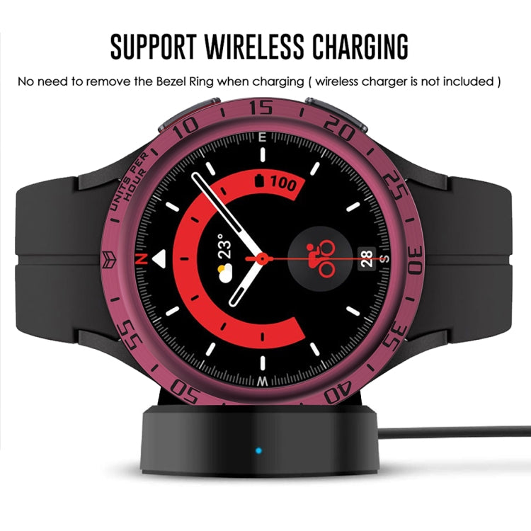 For Samsung Galaxy Watch5 Pro 45mm A Style Dial Steel Protective Frame
