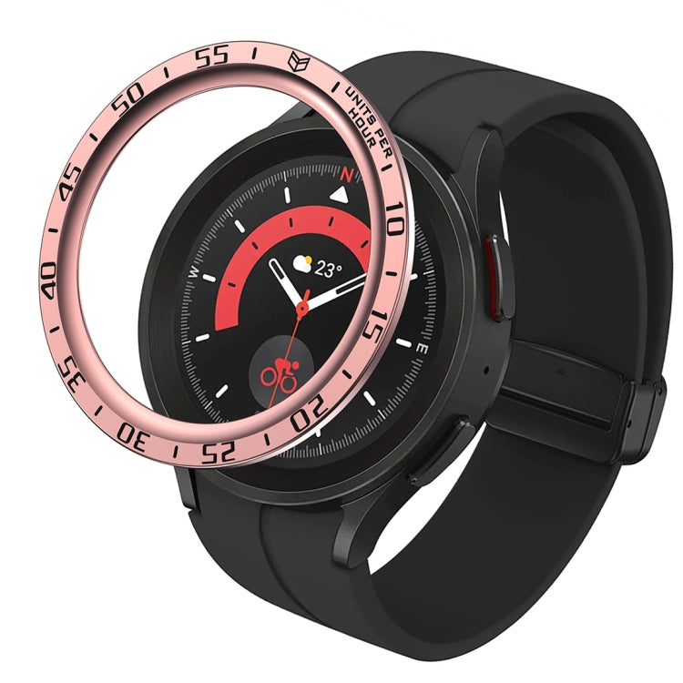 For Samsung Galaxy Watch5 Pro 45mm A Style Dial Steel Protective Frame