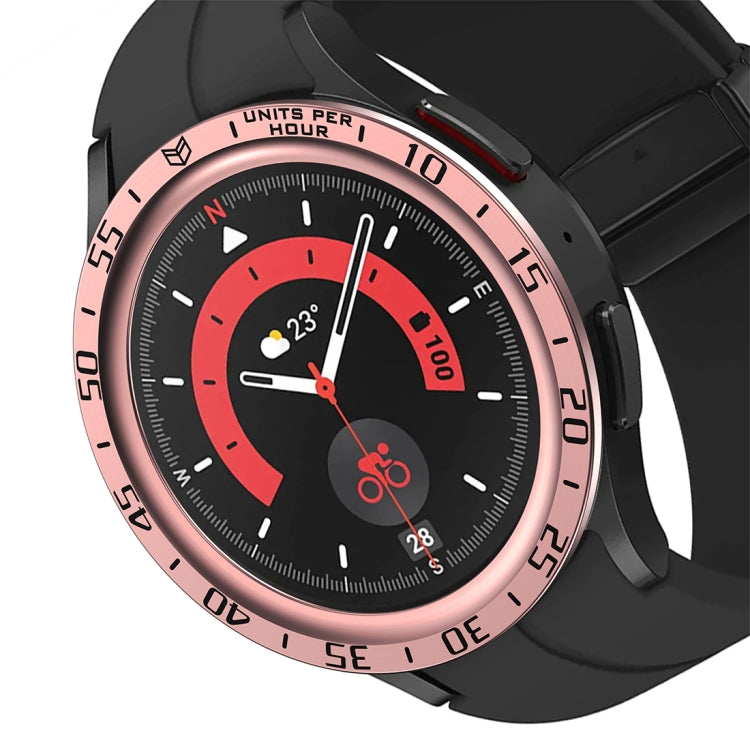 For Samsung Galaxy Watch5 Pro 45mm A Style Dial Steel Protective Frame
