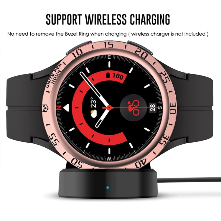 For Samsung Galaxy Watch5 Pro 45mm A Style Dial Steel Protective Frame