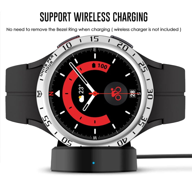 For Samsung Galaxy Watch5 Pro 45mm A Style Dial Steel Protective Frame