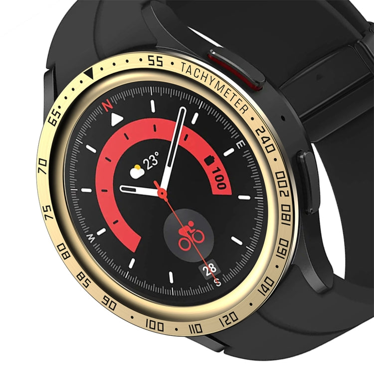For Samsung Galaxy Watch5 Pro 45mm E Style Dial Steel Protective Frame