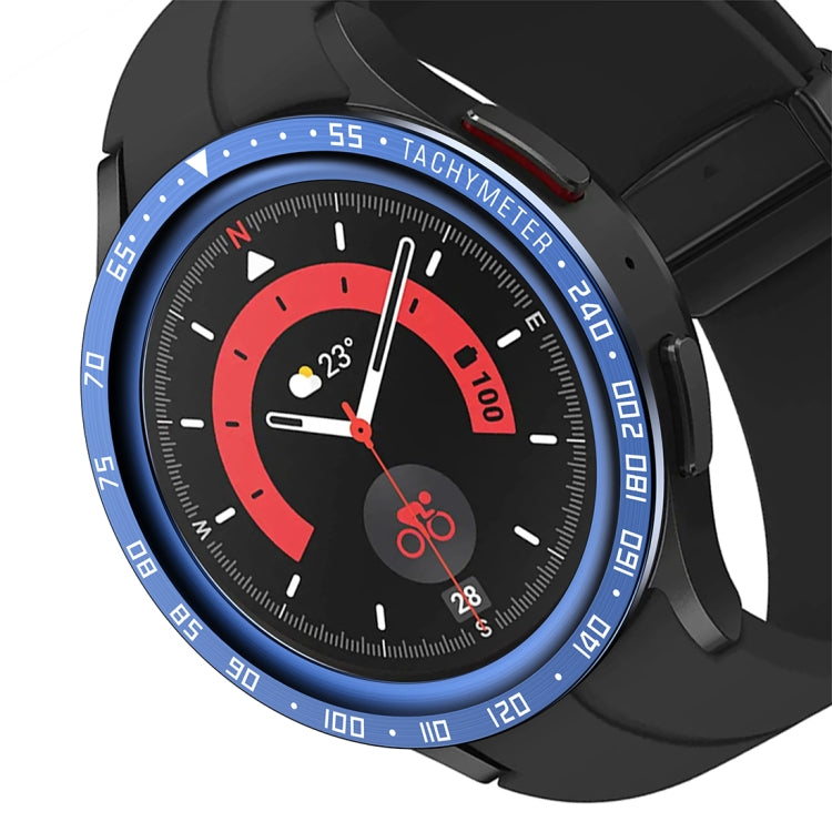 For Samsung Galaxy Watch5 Pro 45mm E Style Dial Steel Protective Frame