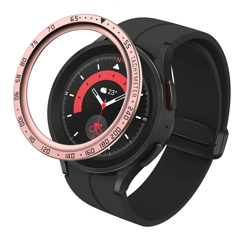 For Samsung Galaxy Watch5 Pro 45mm E Style Dial Steel Protective Frame