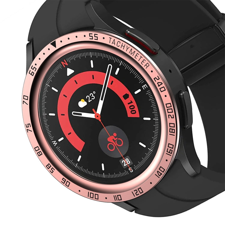 For Samsung Galaxy Watch5 Pro 45mm E Style Dial Steel Protective Frame