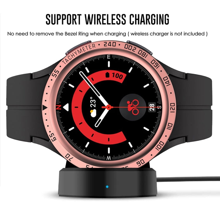 For Samsung Galaxy Watch5 Pro 45mm E Style Dial Steel Protective Frame