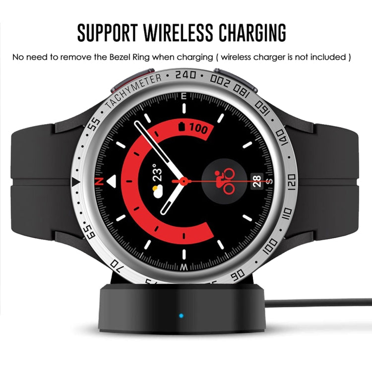 For Samsung Galaxy Watch5 Pro 45mm E Style Dial Steel Protective Frame