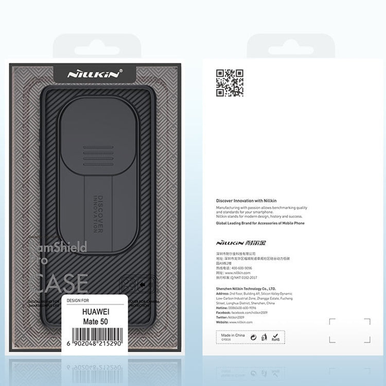 For Huawei Mate 50 Pro NILLKIN CamShield Pro PC Phone Case