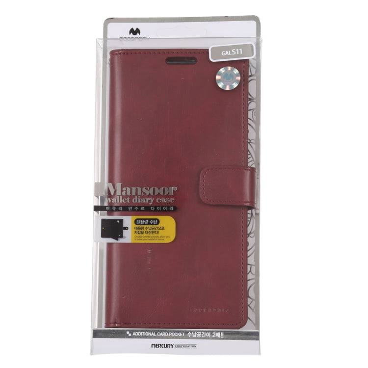 For Galaxy S20 Plus GOOSPERY Mansoor Series Crazy Horse Texture Horizontal Flip Leather Case With Bracket & Card Slot & Wallet