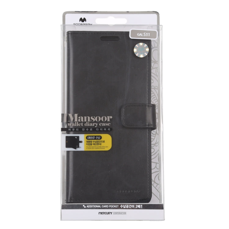 For Galaxy S20 Plus GOOSPERY Mansoor Series Crazy Horse Texture Horizontal Flip Leather Case With Bracket & Card Slot & Wallet