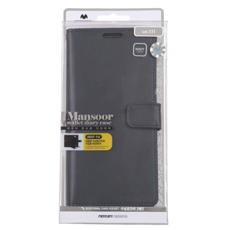 For Galaxy S20 Plus GOOSPERY Mansoor Series Crazy Horse Texture Horizontal Flip Leather Case With Bracket & Card Slot & Wallet