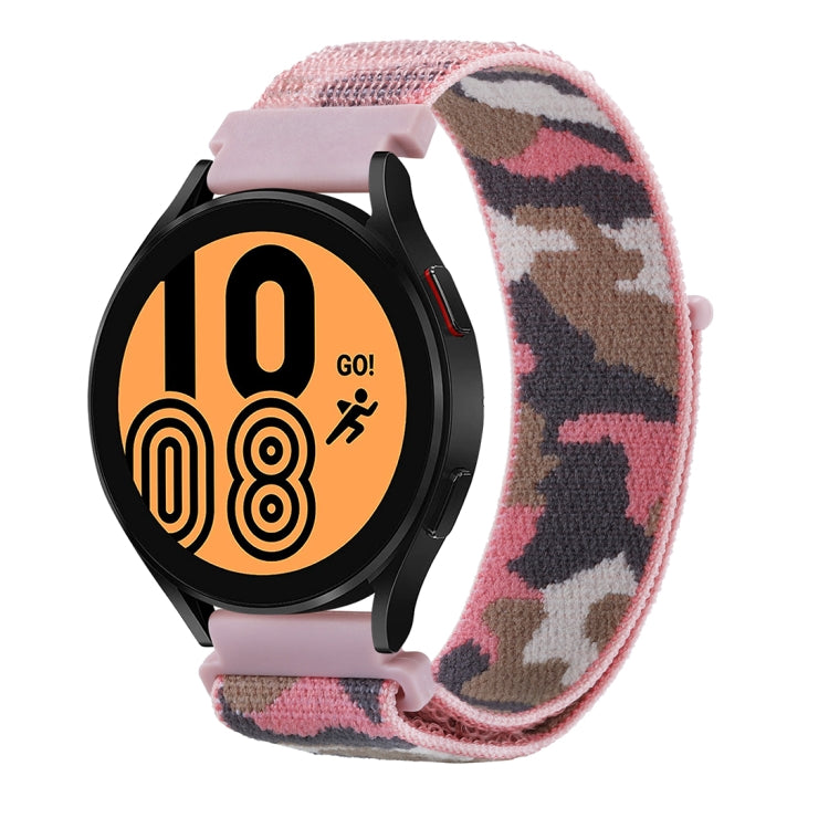 For Samsung Galaxy Watch5 40mm/44mm / Watch5 Pro Camo Nylon Loop Watch Band