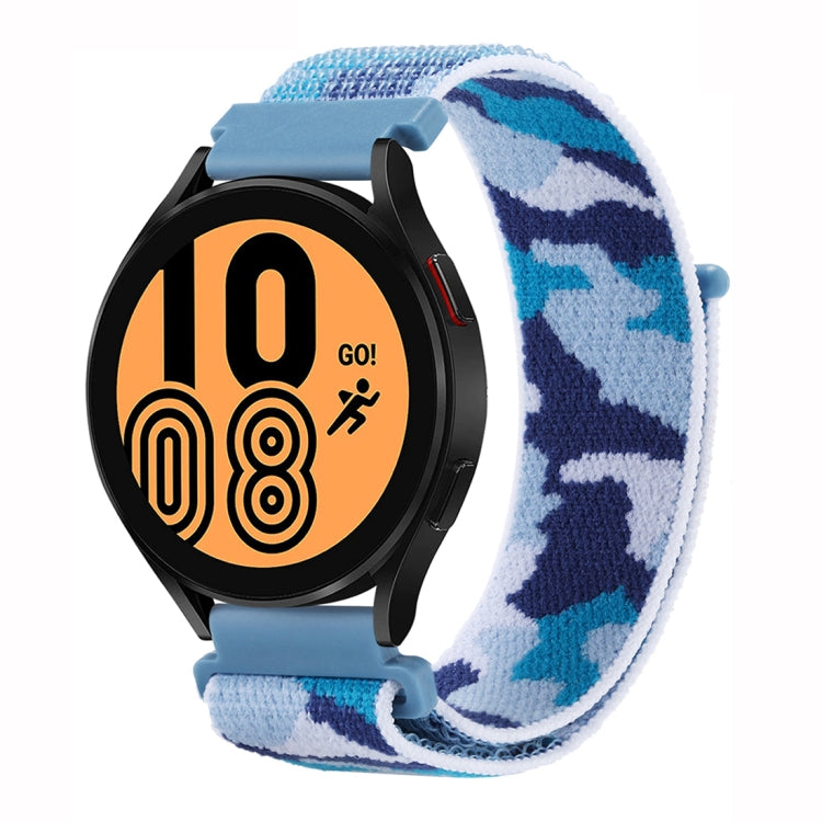 For Samsung Galaxy Watch5 40mm/44mm / Watch5 Pro Camo Nylon Loop Watch Band