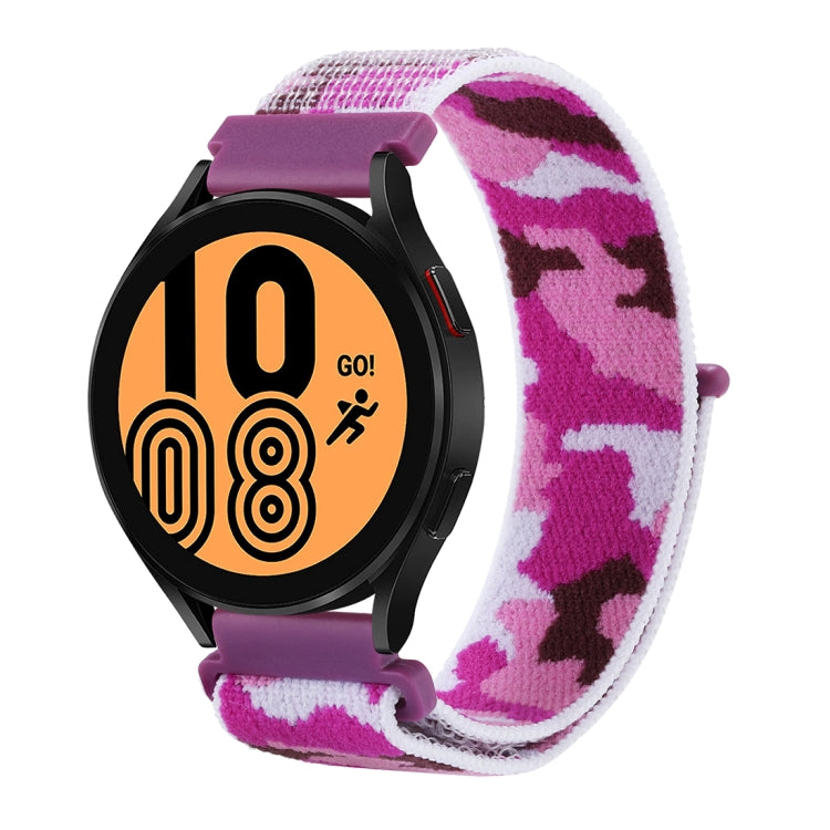 For Samsung Galaxy Watch5 40mm/44mm / Watch5 Pro Camo Nylon Loop Watch Band