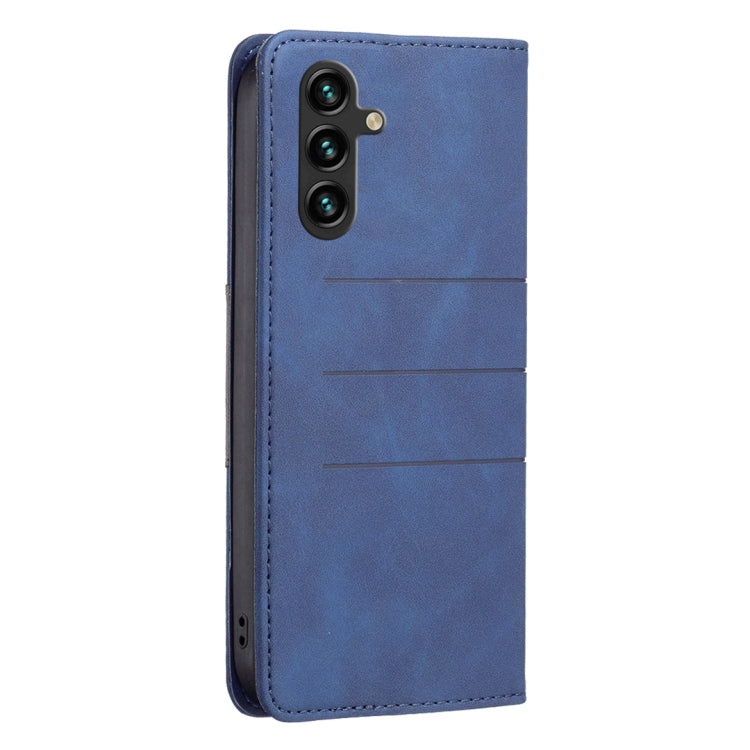 For Samsung Galaxy A14 5G BF10 Color Block Magnetic Flip Leather Phone Case