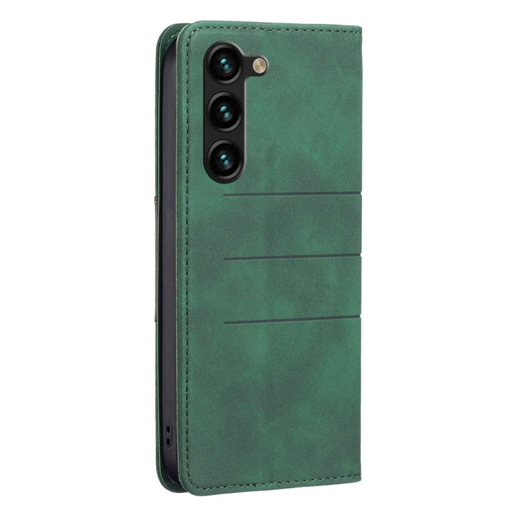 For Samsung Galaxy S23+ 5G BF10 Color Block Magnetic Flip Leather Phone Case