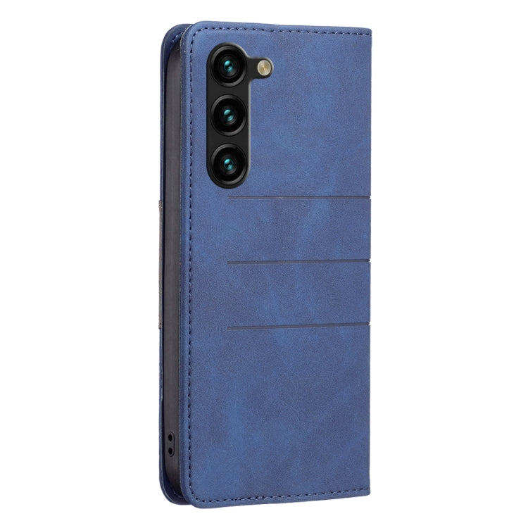 For Samsung Galaxy S23+ 5G BF10 Color Block Magnetic Flip Leather Phone Case