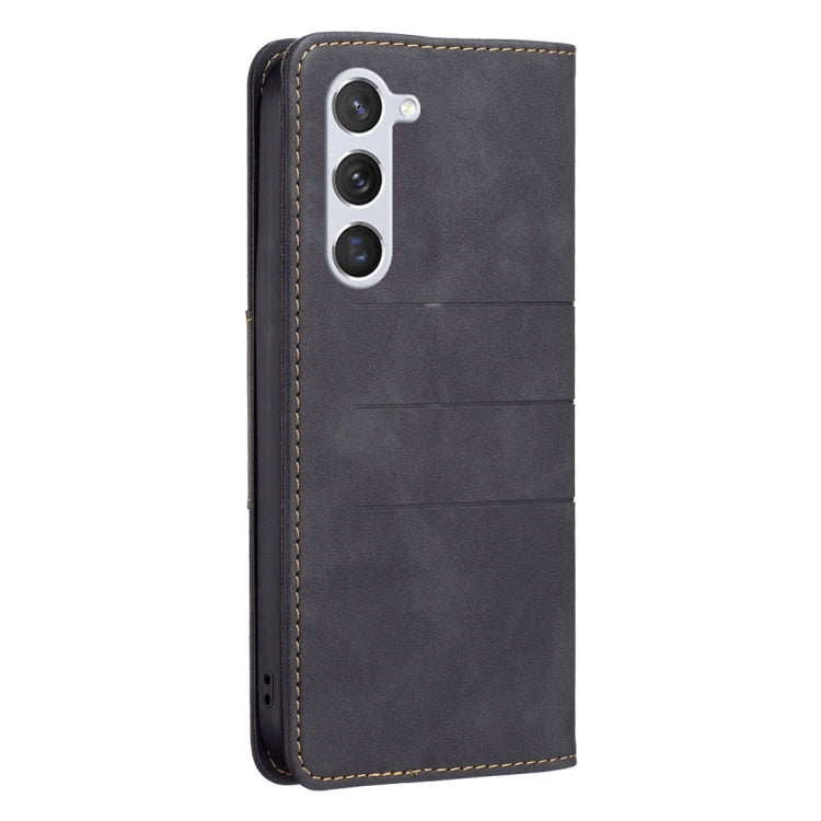 For Samsung Galaxy S23 5G BF10 Color Block Magnetic Flip Leather Phone Case