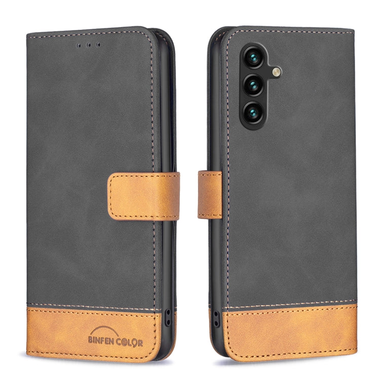 For Samsung Galaxy A14 5G BF11 Color Matching Skin Feel Leather Phone Case