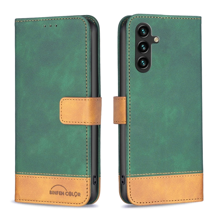 For Samsung Galaxy A14 5G BF11 Color Matching Skin Feel Leather Phone Case