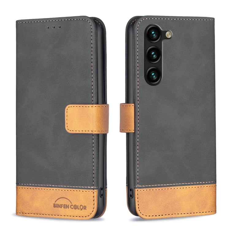 For Samsung Galaxy S23+ 5G BF11 Color Matching Skin Feel Leather Phone Case