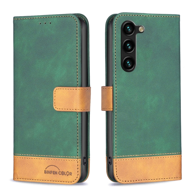 For Samsung Galaxy S23+ 5G BF11 Color Matching Skin Feel Leather Phone Case