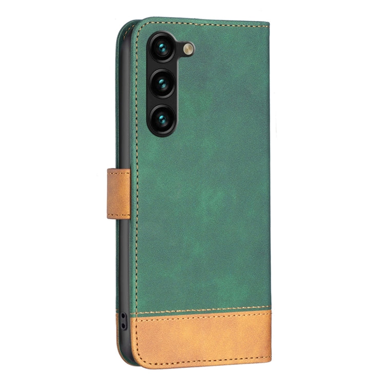 For Samsung Galaxy S23+ 5G BF11 Color Matching Skin Feel Leather Phone Case