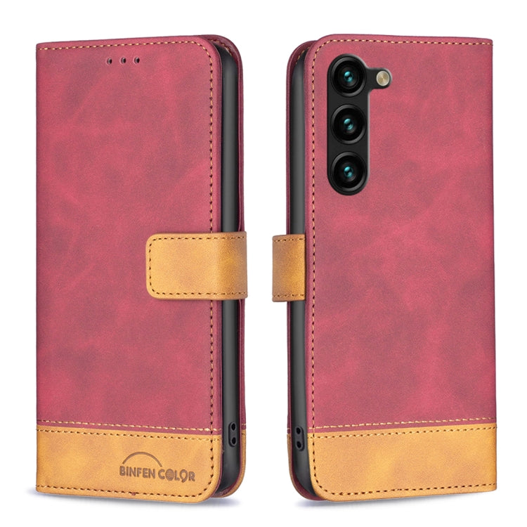 For Samsung Galaxy S23+ 5G BF11 Color Matching Skin Feel Leather Phone Case