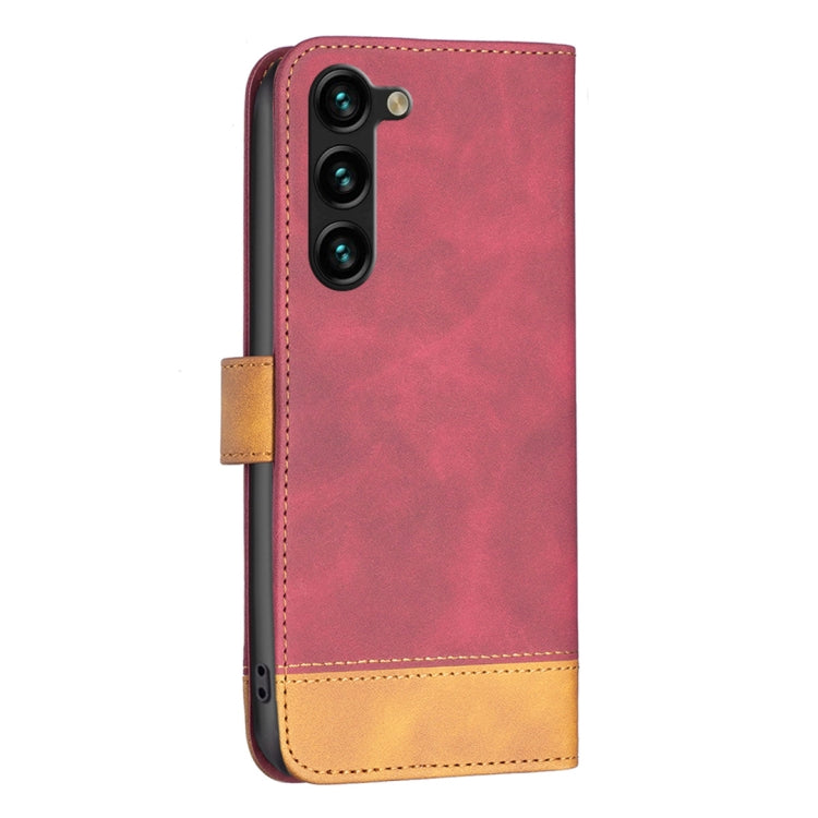 For Samsung Galaxy S23+ 5G BF11 Color Matching Skin Feel Leather Phone Case
