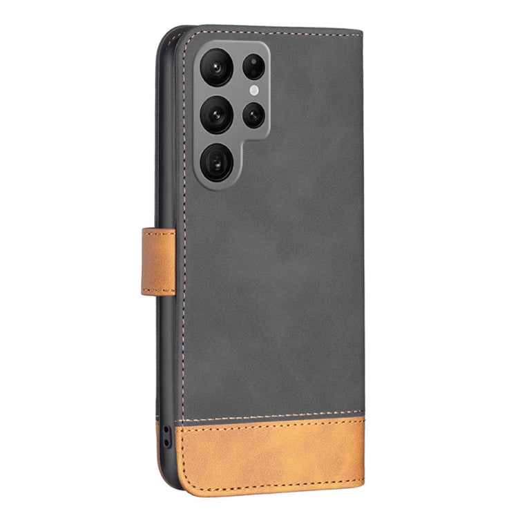 For Samsung Galaxy S23 Ultra 5G BF11 Color Matching Skin Feel Leather Phone Case