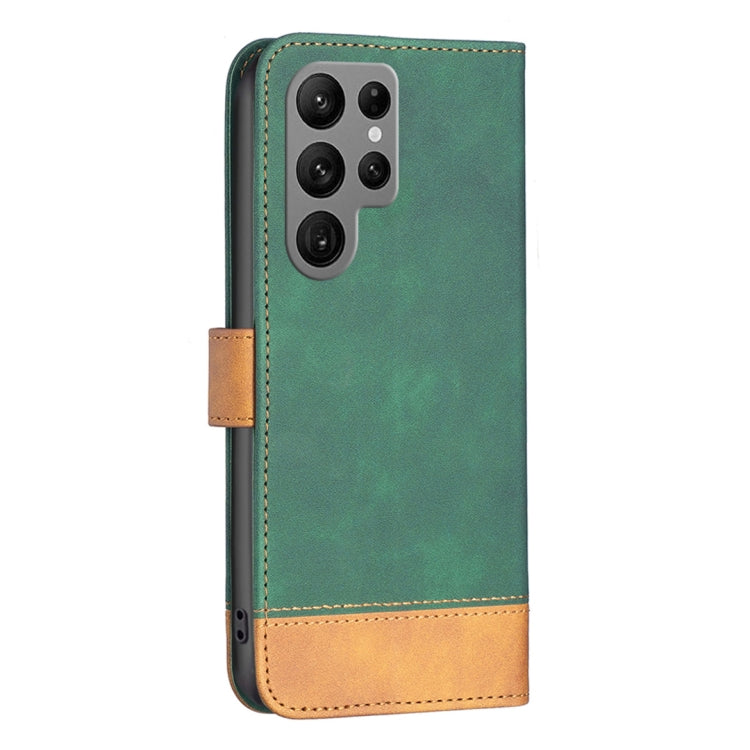 For Samsung Galaxy S23 Ultra 5G BF11 Color Matching Skin Feel Leather Phone Case