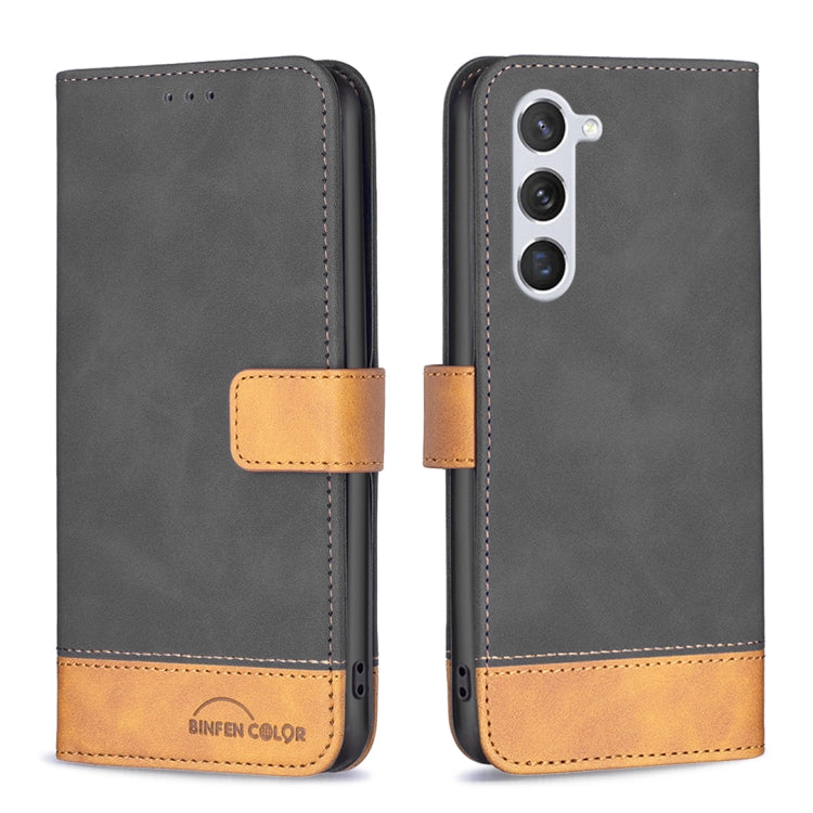 For Samsung Galaxy S23 5G BF11 Color Matching Skin Feel Leather Phone Case
