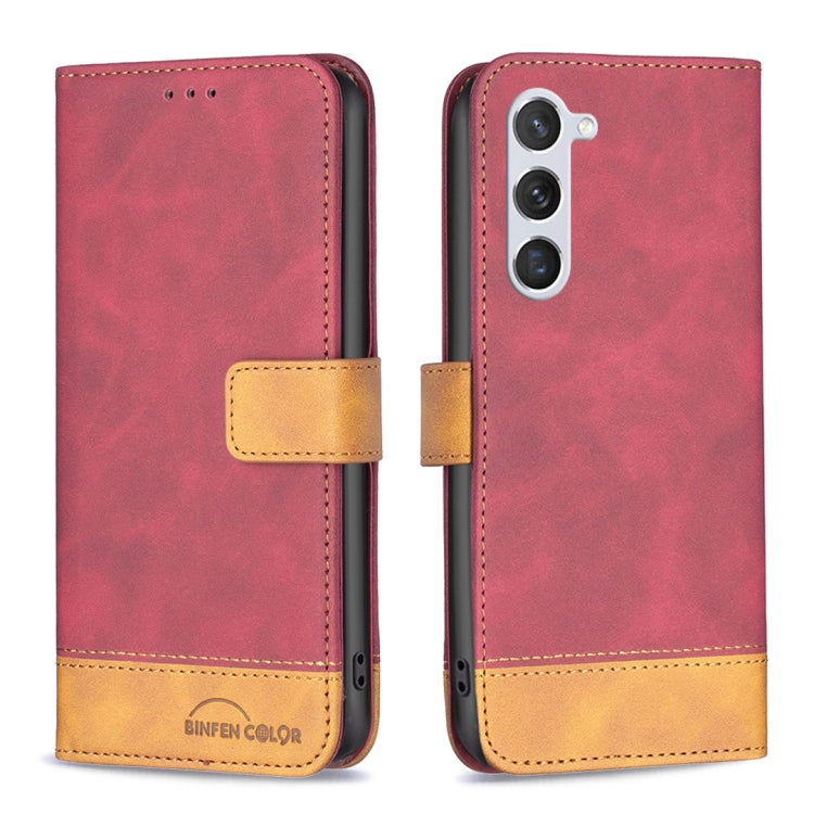 For Samsung Galaxy S23 5G BF11 Color Matching Skin Feel Leather Phone Case