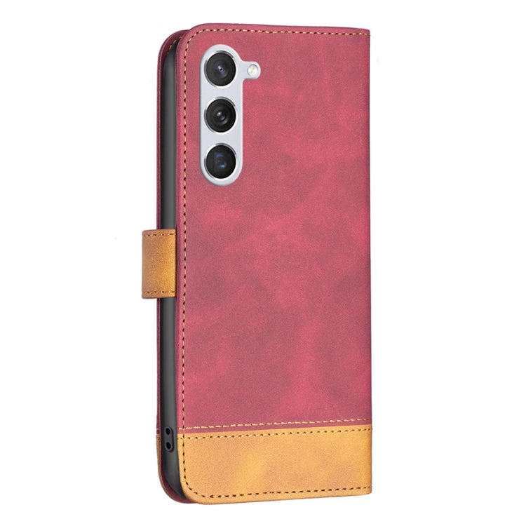 For Samsung Galaxy S23 5G BF11 Color Matching Skin Feel Leather Phone Case