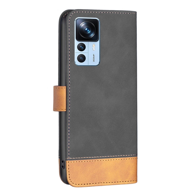 For Xiaomi 12T / 12T Pro / Redmi K50 Ultra BF11 Color Matching Skin Feel Leather Phone Case