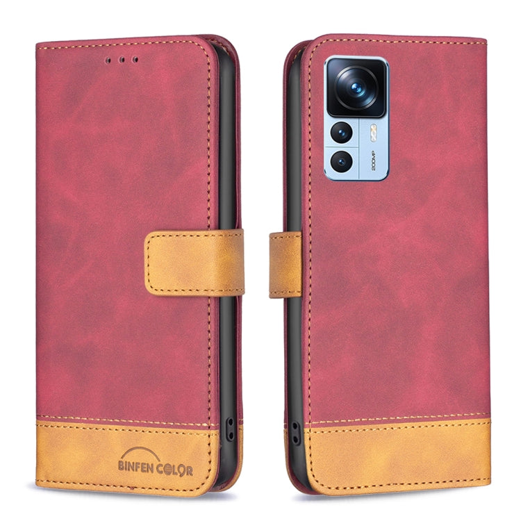 For Xiaomi 12T / 12T Pro / Redmi K50 Ultra BF11 Color Matching Skin Feel Leather Phone Case