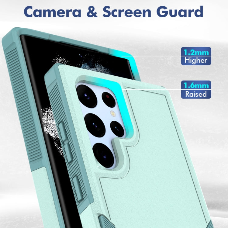 For Samsung Galaxy S22 Ultra 5G 2 in 1 PC + TPU Phone Case