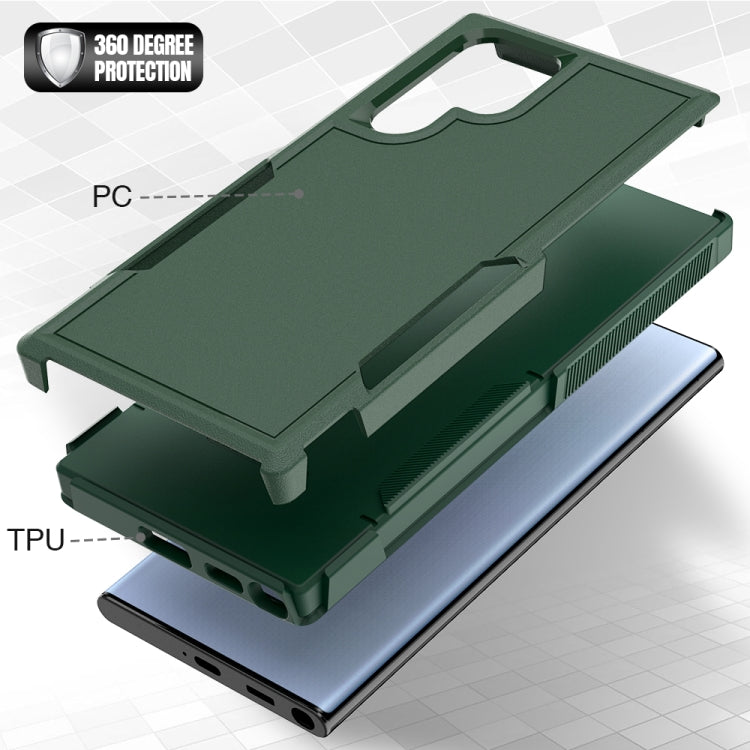 For Samsung Galaxy S22 Ultra 5G 2 in 1 PC + TPU Phone Case
