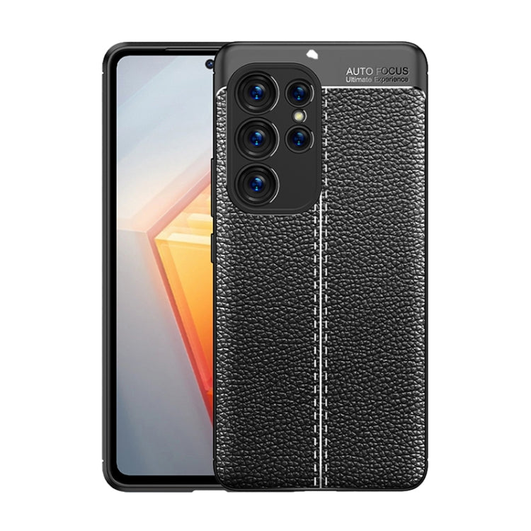 For Samsung Galaxy S23 Ultra 5G Litchi Texture Shockproof TPU Phone Case