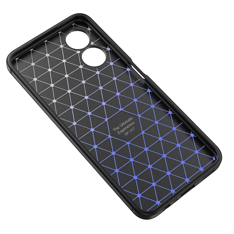 For OPPO A17 Litchi Texture Shockproof TPU Phone Case