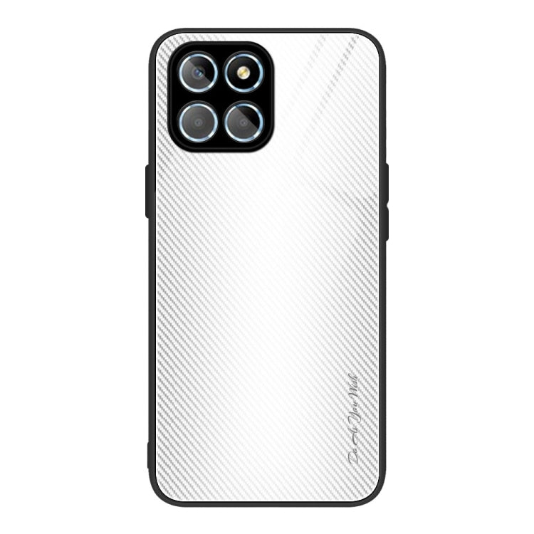 For Honor X8 Texture Gradient Glass TPU Phone Case